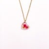 Subtiele Ketting met Hartjes Hanger Gevuld met Echt Gipskruid uit Den Haag (GirlMeetsDenHaag x CH Design)