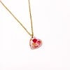 Subtiele Ketting met Hartjes Hanger Gevuld met Echt Gipskruid uit Den Haag (GirlMeetsDenHaag x CH Design)