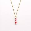 Subtiele Ketting met Lineaire Hanger Gevuld met Echt Gipskruid uit Den Haag (GirlMeetsDenHaag x CH Design)