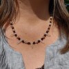 Sun and Heart: ketting met zonnesteen, granaat en roze bergkristal