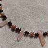 Sun and Heart: ketting met zonnesteen, granaat en roze bergkristal