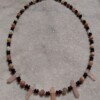Sun and Heart: ketting met zonnesteen, granaat en roze bergkristal