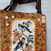 Tote bag met borduurwerk met puttertjes