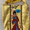 Tote bag met mooie Japanse dame