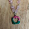 Unieke rozenkwarts ketting