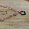 Unieke rozenkwarts ketting