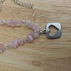 Unieke rozenkwarts ketting