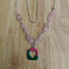 Unieke rozenkwarts ketting