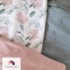 Vlaggenlijn Dreamy Blossom | Pastel kleur (Roze / Licht blauw / Neutraal) met bloemen slinger met driehoek vlaggetjes gemaakt van stof