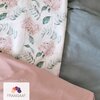 Vlaggenlijn Dreamy Blossom | Pastel kleur (Roze / Licht blauw / Neutraal) met bloemen slinger met driehoek vlaggetjes gemaakt van stof