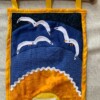 Wandkleedje met zee en meeuwen