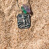 Zeeglas Surfgirl Ketting Zilver