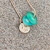 Zeeglas Zeester & Schildpad Ketting Goud