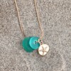 Zeeglas Zeester & Schildpad Ketting Goud