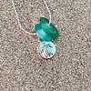 Zeeglas Zeester & Schildpad Ketting Zilver