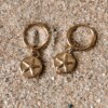Zeester & Schildpad oorbellen goud