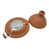 100% Lead-Free Moroccan Tagine | Handmade Natural Clay Tajine with Handle | Unglazed Authentic Cookware | Traditional Moroccan Cooking Pot.
