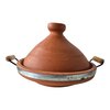 100% Lead-Free Moroccan Tagine | Handmade Natural Clay Tajine with Handle | Unglazed Authentic Cookware | Traditional Moroccan Cooking Pot.