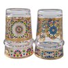6 premium Oosterse Marokkaanse theeglazen goud Set of 2 Moroccan Tea Glasses – Hand-Painted Oriental Glass, Decorative & Functional