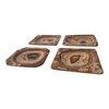 Aragonite Rectangular Bowl Set of 4, Earth Healer Crystal Bowl, Grounding Home Decor, Raw Stone Dish for Jewelry, Crystals and Sage