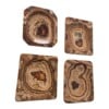 Aragonite Rectangular Bowl Set of 4, Earth Healer Crystal Bowl, Grounding Home Decor, Raw Stone Dish for Jewelry, Crystals and Sage
