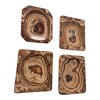 Aragonite Rectangular Bowl Set of 4, Earth Healer Crystal Bowl, Grounding Home Decor, Raw Stone Dish for Jewelry, Crystals and Sage