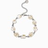Armband met Kristalvormige Hangers Gevuld met Echt Gipskruid (The Classics)