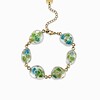 Armband met Steenvormige Hangers Gevuld met Echt Gipskruid uit Luxemburg (Forgotten Gardens)