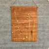 Bamboe Wandhanger naturel met gedroogde bloemen - Botanische Bamboe Kunst - Boho Natuurlijk - Geperste Bloemen