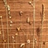 Bamboe Wandhanger naturel met gedroogde bloemen - Botanische Bamboe Kunst - Boho Natuurlijk - Geperste Bloemen