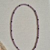 Basic ketting amethist en miyuki kralen met boeisluiting voor bedels