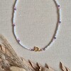 Basic ketting edelstenen en miyuki kralen met boeisluiting voor bedels