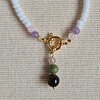 Basic ketting edelstenen en miyuki kralen met boeisluiting voor bedels