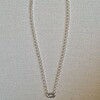 Basic zilveren jassaron ketting met ovale clipsluiting voor bedels