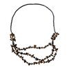 Black Hematite Necklace – Vintage Beaded Gemstone Necklace – Minimalist Jewelry.