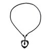 Black Hematite Necklace – Vintage Beaded Gemstone Necklace – Minimalist Jewelry.