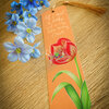 Boekenlegger All I need is a cosy tulip reading corner 50x180mm kwastje