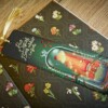 Boekenlegger Don't disturb, book addict inside paddestoel 50x180mm kwastje