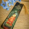 Boekenlegger Don't disturb, book addict inside paddestoel 50x180mm kwastje