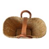 Boho Straw Bag with Leather Handles -Closure | Handmade Beach Bag - Market Tote | Summer Shoulder Bag | Unique Boho Gift for Her
