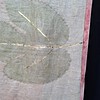 Botanische Wanddecoratie – Ecoprint Vijgenblad met Gouddetails (48 x 130 cm)