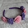 Diadeem met roosjes