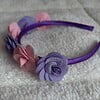 Diadeem met roosjes