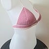 Gehaakt topje | Roze en crème