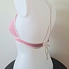 Gehaakt topje | Roze en crème