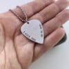 Gepersonaliseerde gitaarplectrum ketting | I Pick You | Met datum