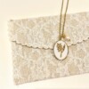 Golden Pearl Floral Necklace - Lily of the Valley ✨