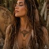 Handgemaakte dubbele macramé ketting Amaya | Earth Spirit collectie met agaat en toermalijn