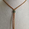 Handgemaakte dubbele macramé ketting Amaya | Earth Spirit collectie met agaat en toermalijn