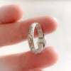Handgemaakte zilveren ring met Lapis Lazuli - maat 18